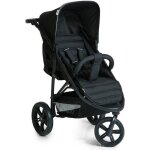 Poussette simple - hauck - rapid 3 - noir - 3 roues - avec habillage pluie