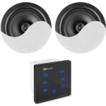 Ampli mural power dynamics powerline a50bset avec enceintes de plafond et bluetooth