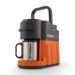 Powerplus dual power machine  caf portable powdp60810 - cafetire de 40 v pour dosettes ou caf moulu ...