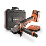 Powerplus meuleuse dangle sans fil de 20 v powdp35150 - disque abrasif  115 mm - compacte et ergo - ...