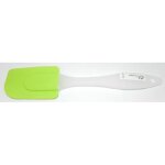 Spatule en silicone avec manche en plastique - pradel excellence - blanc et vert - gamme excellence Spatule en silicone avec manche en plastique - pradel excellence - blanc et vert - gamme excellence