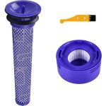 Pr� - filtre et filtre de rechange hepa compatible pour aspirateurs dyson v7 v8 + brosse de nettoyage ...