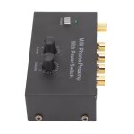 Prampli phono - sonew - pp500p - double gain - adaptateur dc 12v