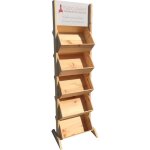Prsentoir bois pin maritime 5 caisses ? modle porte revue bois avec espace de personnalisation [porte ...