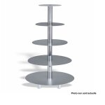 Prsentoir  gteaux en aluminium 3 niveaux - pujadas