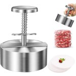 Presse  burger - antiadhsive - acier inoxydable - 114 cm - avec 100 feuilles de papier