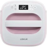 Presse chauffante - loklik - easy heat press - compacte - 3 modes de chaleur - rose