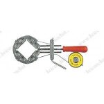 Presse  feuillard - outifrance - aluminium - assemblage cadre - enrouleur de feuillard