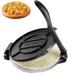 Presse  tortillas - vevor - 250 x 200 x 120 mmtaille de la pizza 20 cm avec 100 feuilles de papiers ...