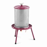 Pressoir  fruit hydraulique pressoir  fruits pressoir  vin inox - fer 40 l 3 bars