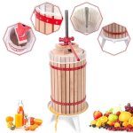 Pressoir  fruit - lzq - 6l - mcanique manuel - chne et acier - idal pour pommes et raisins