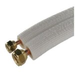 Prêt a poser liaison flare bi tube frigorifique m1 climatisation 1 / 4 3 / 8 raccords prêt montes 12 ... Prêt a poser liaison flare bi tube frigorifique m1 climatisation 1 / 4 3 / 8 raccords prêt montes 12 ...