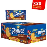 Prince de lu chocolat - au bl� complet - pr�sentoir de 20 sachets maxi format de 4 biscuits x 80 g