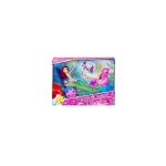 Figurine princesse disney - ariel - cal�che color�e - jupe amovible - 2 pi�ces - pour enfants de 3 � ...