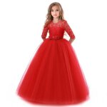 Princesse robe fillesbrod�es robe ceremonie fille de soireerobe mariage fille de communion costume de ...