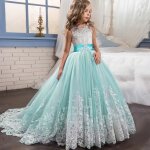 Princesse robe fillesbrodes robe ceremonie fille de soireesans manches robe mariage fille de communion ...