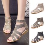 Printemps t femmes sandales compenses mode poisson bouche creuse roma chaussures lmh71221552 1001