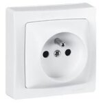 Prise 2p + t 16a 250v saillie / blanc