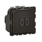 Prise celiane double usb type c - legrand - cm0154