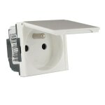 Prise de courant - legrand - mosaic - 2p + t � volet - blanc