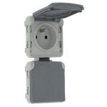 Prise de courant tanche 2x 2 p + t plexo composable prcbles verticale ? legrand - 069563