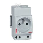 Prise de courant modulaire 10a  16a 250 v~ 2p + t  clips 2. 5 modules - legrand - 004280