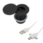 Prise encastrable 16a et cble usb universel 3 sorties offert - zenitech