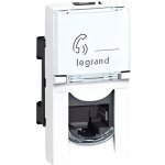Prise murale rj45 cat6 - legrand - 22. 5x45 stp - blanc - rectangulaire - int�rieur