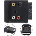 Prise pritel scart mle  femelle s - video 3 rca audio adaptateur convertisseur