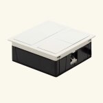 Prise plan de travail luisina tsuno - double prise � encastrer blanc