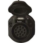 Prise de remorque - yyv - femelle pvc 13 broches - Étanche - 12v - noir Prise de remorque - yyv - femelle pvc 13 broches - Étanche - 12v - noir
