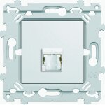 Prise rj45 hager essensya cat. 6 ftp simple pure - int�rieur - hauteur 9mm - largeur 35mm