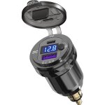 Prise usb din chargeur rapide de motoqidoe double port qc3. 0 et usb c adaptateur din hella vers usb ...