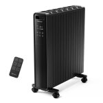Radiateur électrique sans huile - pro breeze - 2000w - minuterie 24h - télécommande - thermostat électronique ... Radiateur électrique sans huile - pro breeze - 2000w - minuterie 24h - télécommande - thermostat électronique ...