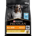 Pro plan all sizes adult light / sterilised riche en poisson blanc - 14kg - croquettes pour chiens adultes ...