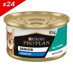 Pro plan senior 7 + longevis mousse thon 85g boites repas pour chat senior