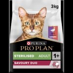 Pro plan sterilised adult 1 + savoury duo riche en canard et au foie - 3kg - croquettes compltes pour ...