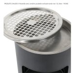 Produits chauds!!! poubelle avec cendrier poubelle verticale ronde noir 12l litres 25 x 25 x 60 cm - ...