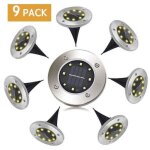 Professionnel lampe solaire exterieur 9 pack led lumi�re solaire decoration jardin eclairage etanche ...