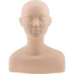 Professionnel tete epaule os dexercice mannequin en silicone pour maquillage extension cils et massage ...