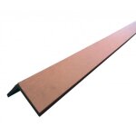 Profil dangle bois composite pour bardage - l: 270 cm - l: 6 cm - e: 6 cm - brun rouge Profil dangle bois composite pour bardage - l: 270 cm - l: 6 cm - e: 6 cm - brun rouge