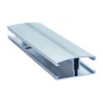 Profil et capot de jonction vissables couverture polycarbonate - l: 4 m - e: 32 mm - aluminium Profil et capot de jonction vissables couverture polycarbonate - l: 4 m - e: 32 mm - aluminium
