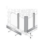 Profil de dpart alu pour bardage - l: 270 cm - l: 3 cm - e: 8 mm - aluminium brut