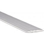Profil polycarbonate de jonction - l: 200 cm - e: 6 mm - transparent