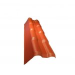 Profil de rive gauche pour toiture pvc mini 94 x 375 cm - l: 94 cm - l: 37. 5 cm - terre cuite Profil de rive gauche pour toiture pvc mini 94 x 375 cm - l: 94 cm - l: 37. 5 cm - terre cuite