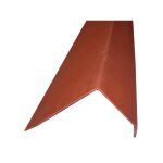 Profil de rive toiture tuile pvc - l: 188 cm - l: 38 cm - terre cuite