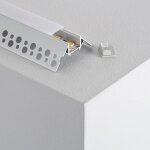 Profil� aluminium int�gration pour angle ext�rieur pour ruban led jusqu� 8mm 1 m