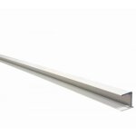 Profil dobturation pour plaque polycarbonate alvolaire 16 mm laqu blanc ou gris - l: 98 cm - e: 16 ...