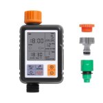 Programmateur darrosage - yikxiulf - automatique minuteur arrosage pour jardin - grand cran 3 pouces ...