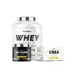 Programme prise de muscle sec confirm� - 100% whey proteine advanced 2kg cookies - no pump xtreme - cr�a ...